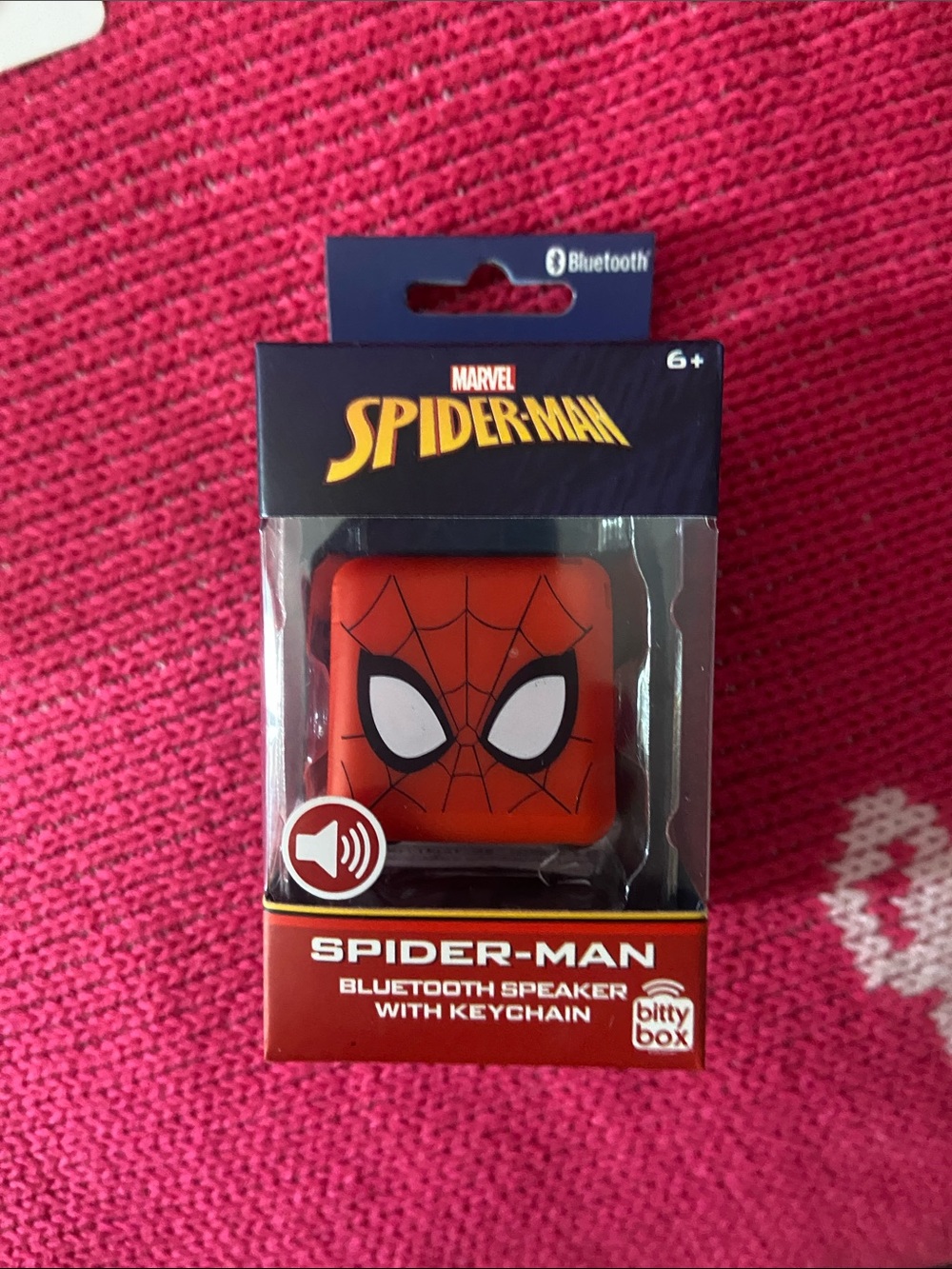 Marvel Spider-Man Red Bluetooth Speaker Keychain